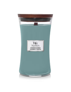 WoodWick Evergreen Cashmere Large Candle - Yankee Candle & WoodWick