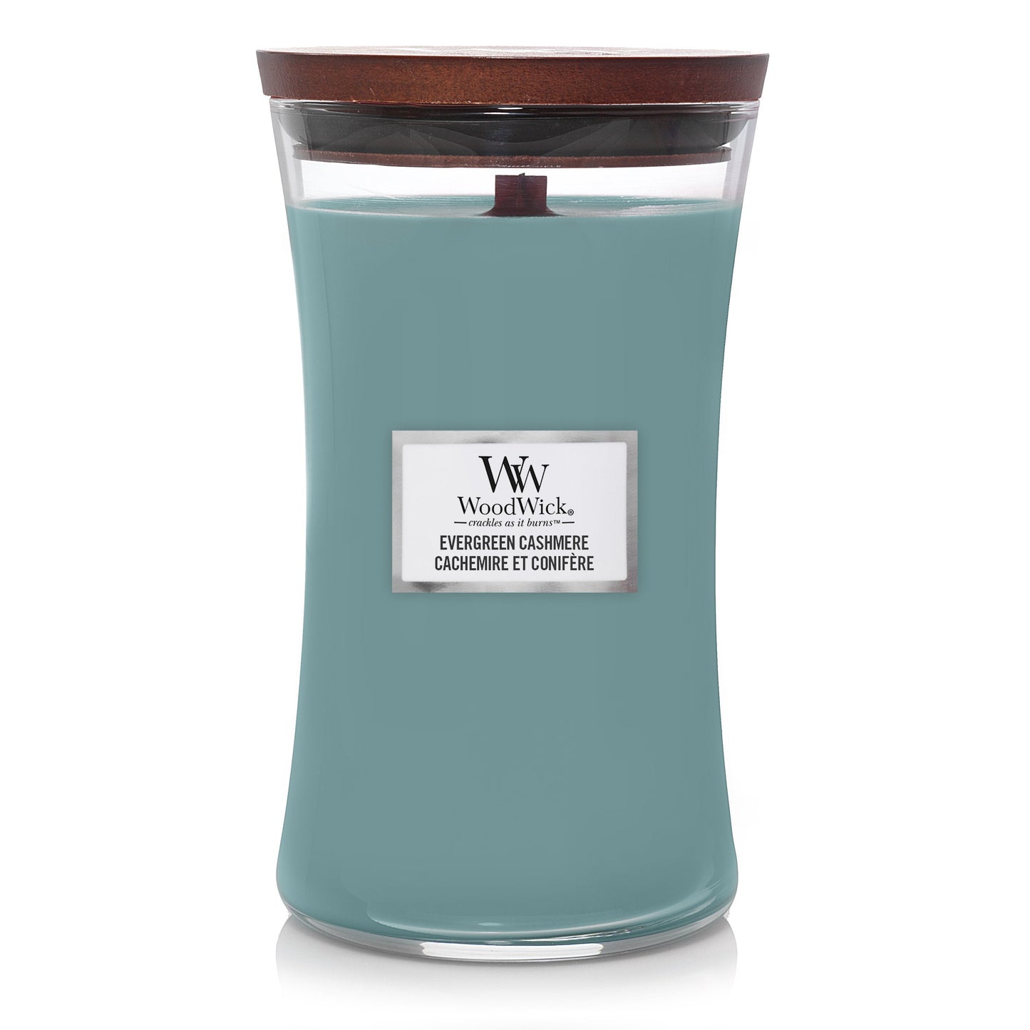 WoodWick Evergreen Cashmere Large Candle - Shop Hier