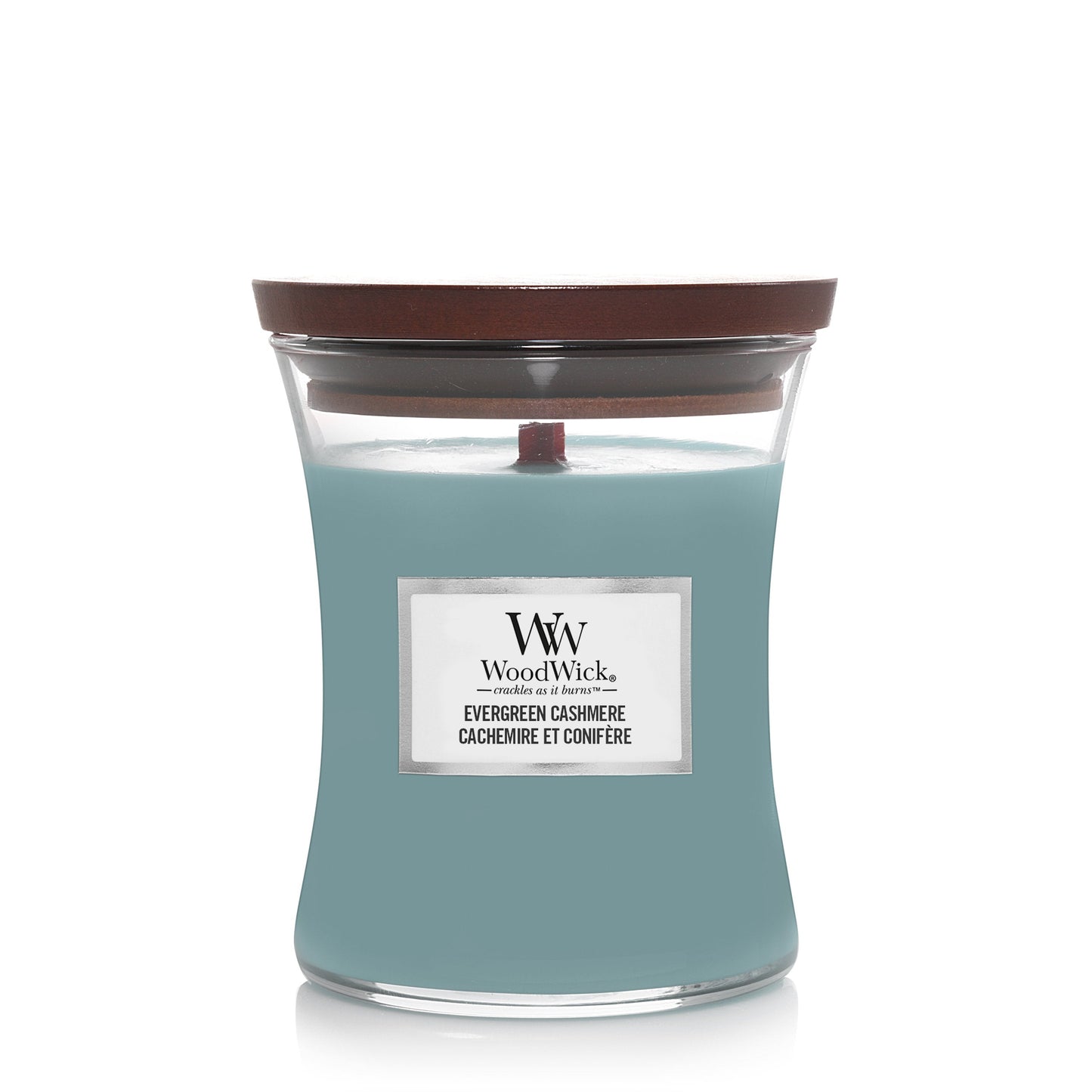 WoodWick Evergreen Cashmere Medium Candle - Shop Hier