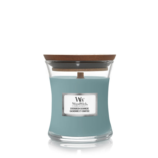 WoodWick Evergreen Cashmere Small Candle - Yankee Candle & WoodWick