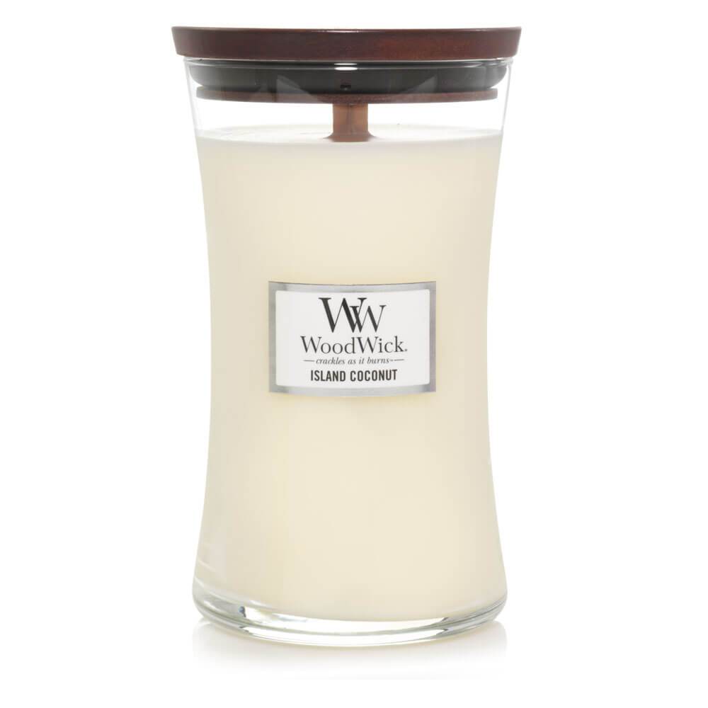 WoodWick Island Coconut Large Candle - Yankee Candle & WoodWick