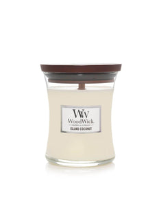 WoodWick Island Coconut Medium Candle - Yankee Candle & WoodWick