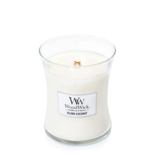 WoodWick Island Coconut Medium Candle - Yankee Candle & WoodWick