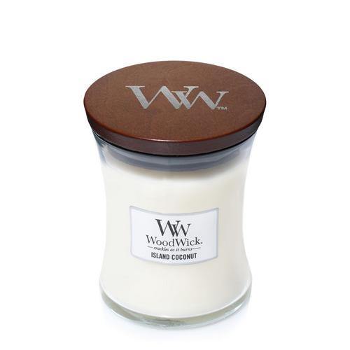 WoodWick Island Coconut Medium Candle - Yankee Candle & WoodWick