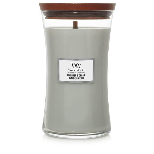 WoodWick Lavender & Cedar Large Candle - Yankee Candle & WoodWick