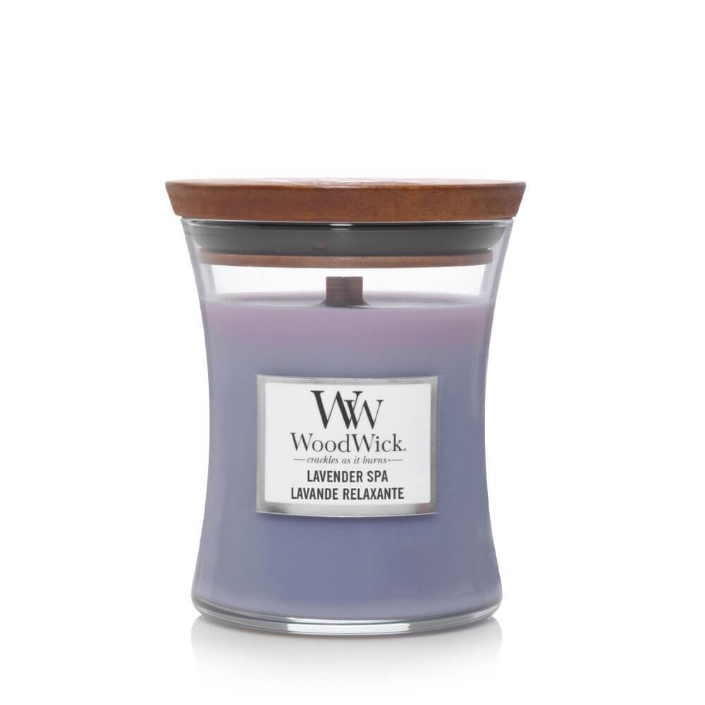 WoodWick Lavender Spa Medium Candle - Yankee Candle & WoodWick