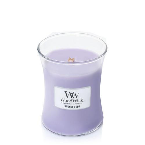 WoodWick Lavender Spa Medium Candle - Yankee Candle & WoodWick