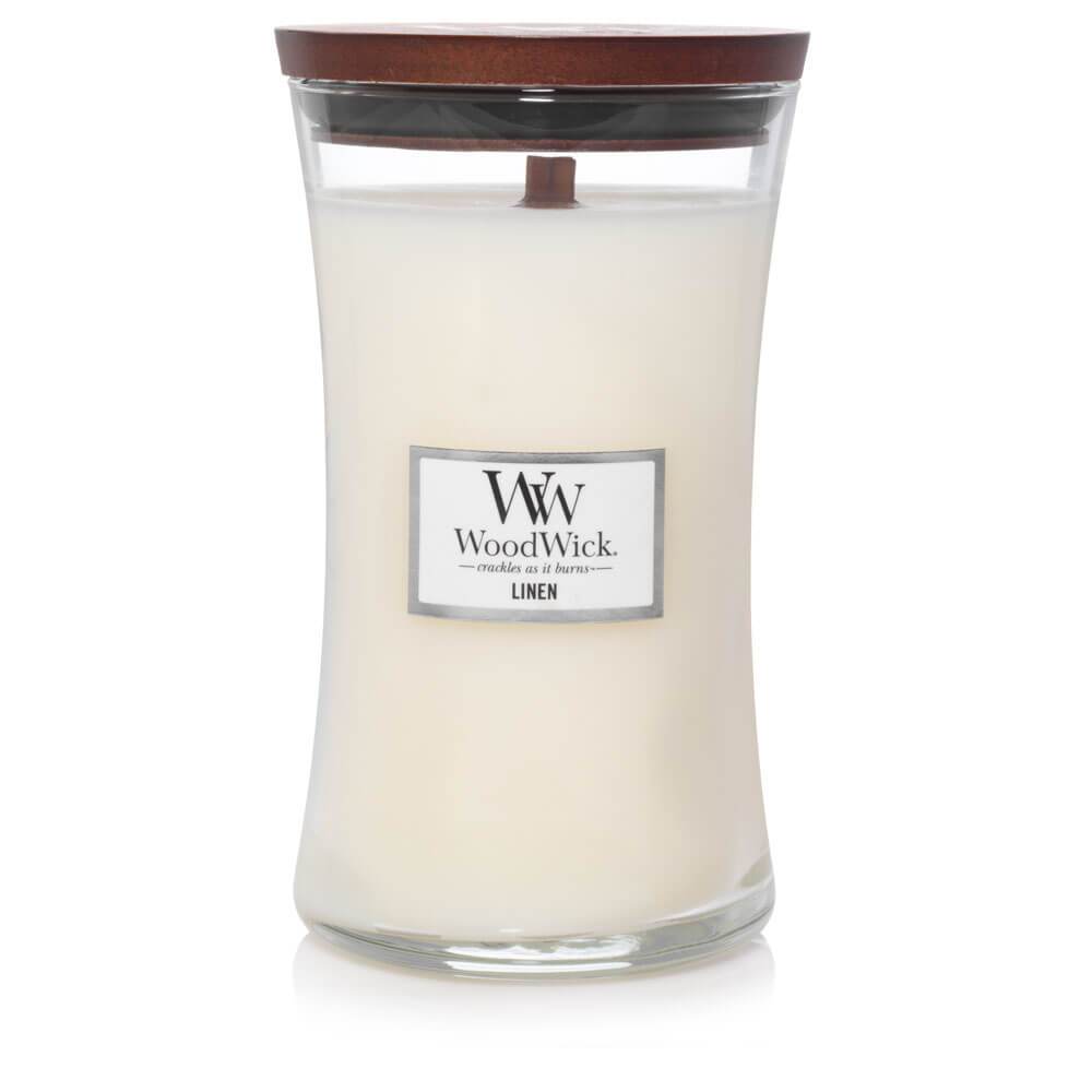 WoodWick Linen Large Candle - Shop Hier
