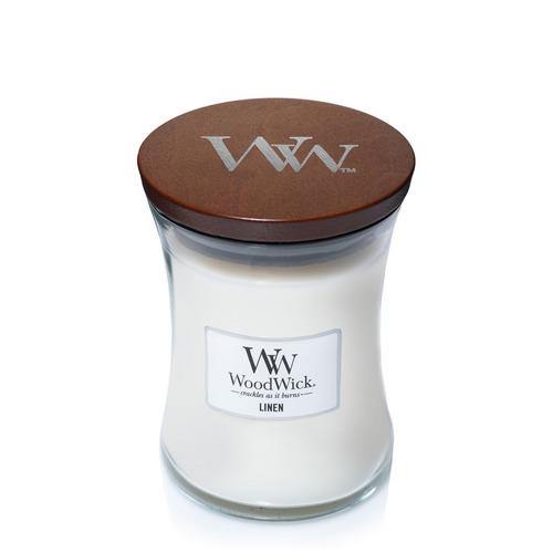 WoodWick Linen Medium Candle - Shop Hier