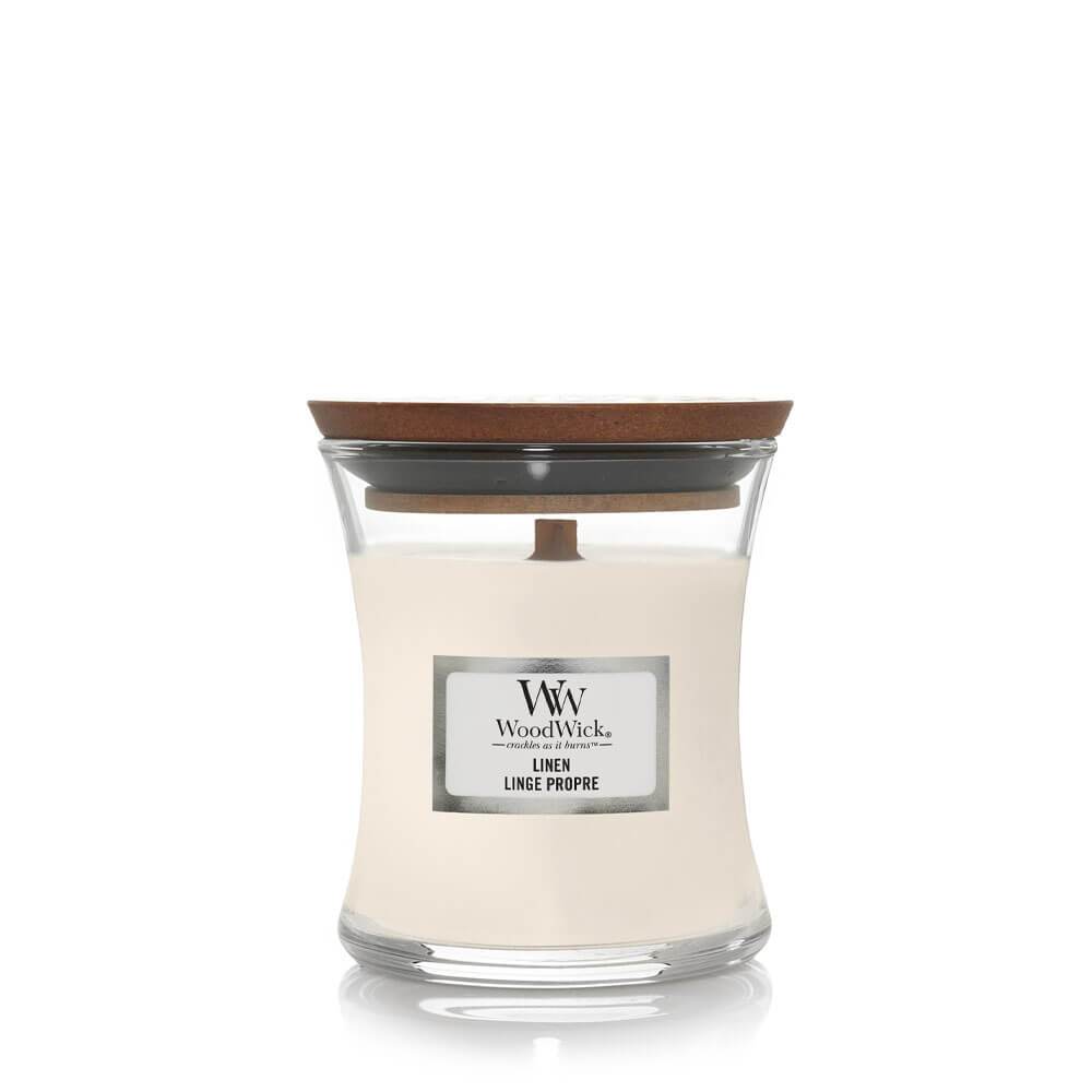WoodWick Linen Small Candle - Yankee Candle & WoodWick