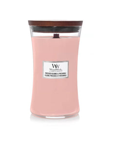 WoodWick Pressed Blooms & Patchouli Large Candle - Yankee Candle & WoodWick
