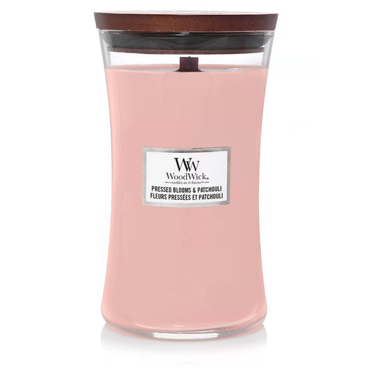 WoodWick Pressed Blooms & Patchouli Large Candle - Yankee Candle & WoodWick