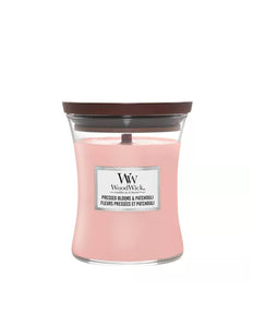 WoodWick Pressed Blooms & Patchouli Medium Candle - Yankee Candle & WoodWick