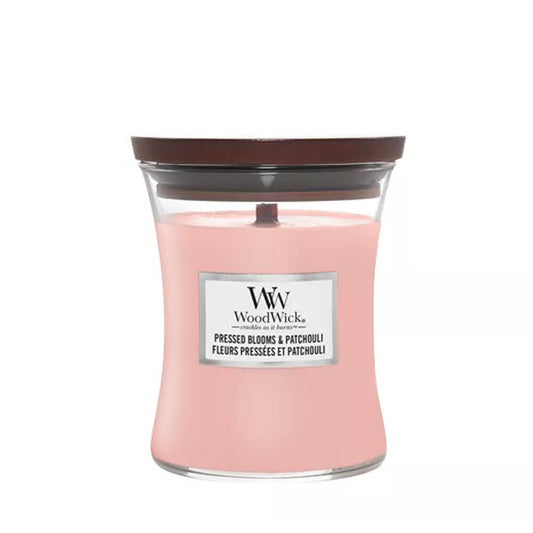 WoodWick Pressed Blooms & Patchouli Medium Candle - Yankee Candle & WoodWick