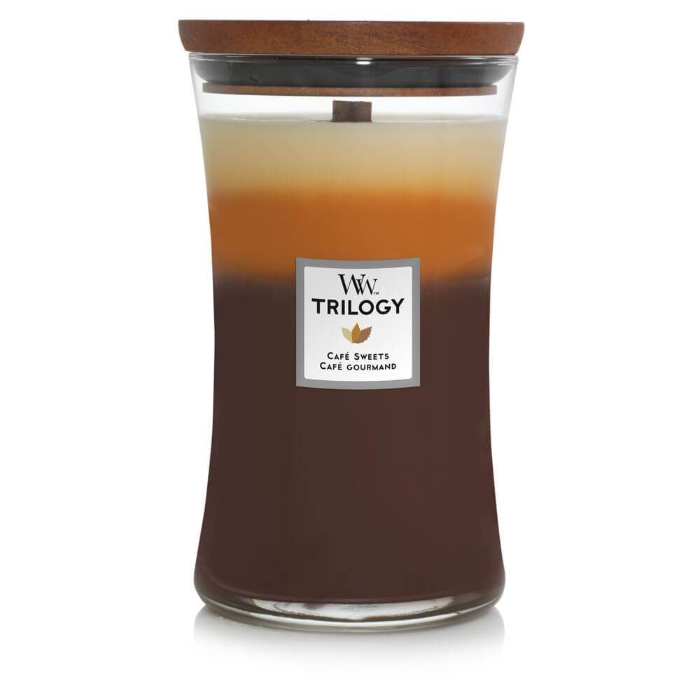 WoodWick Trilogy Café Sweets Large Candle - Shop Hier