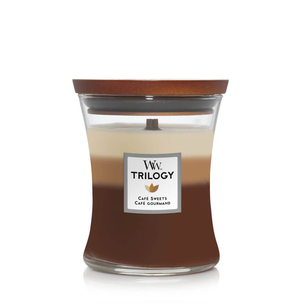 WoodWick Trilogy Café Sweets Medium Candle - Yankee Candle & WoodWick