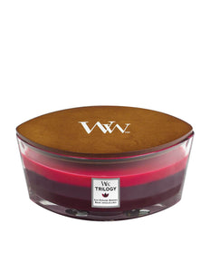 WoodWick Trilogy Sun Ripened Berries Ellipse Candle - Yankee Candle & WoodWick