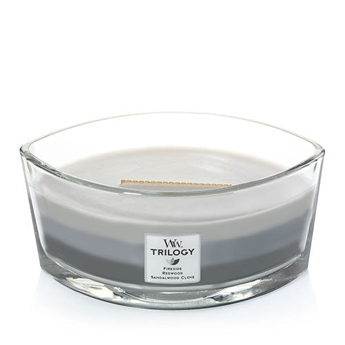 WoodWick Trilogy Warm Woods Ellipse Candle