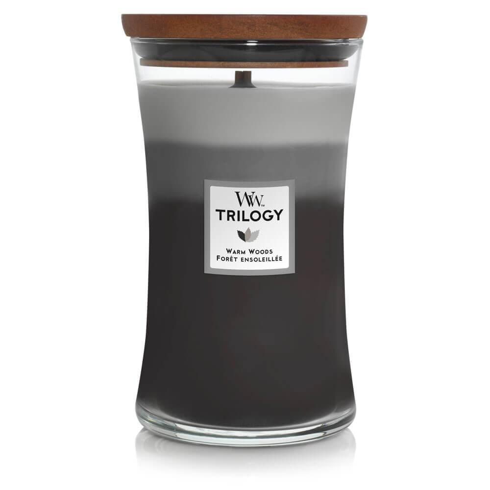 WoodWick Trilogy Warm Woods Large Candle - Shop Hier