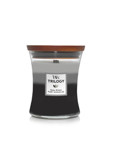 WoodWick Trilogy Warm Woods Medium Candle - Yankee Candle & WoodWick
