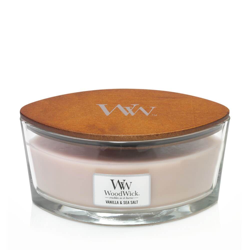 WoodWick Vanilla & Sea Salt Ellipse Candle - Yankee Candle & WoodWick