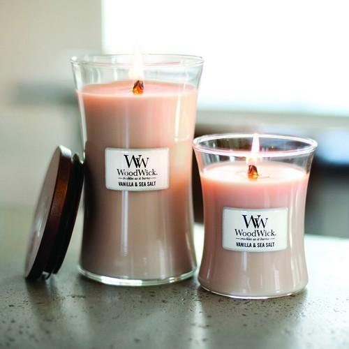WoodWick Vanilla & Sea Salt Large Candle - Yankee Candle & WoodWick