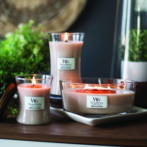 WoodWick Vanilla & Sea Salt Large Candle - Yankee Candle & WoodWick