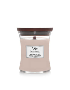 WoodWick Vanilla & Sea Salt Medium Candle - Yankee Candle & WoodWick