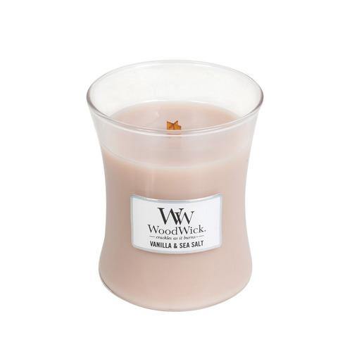 WoodWick Vanilla & Sea Salt Medium Candle - Yankee Candle & WoodWick
