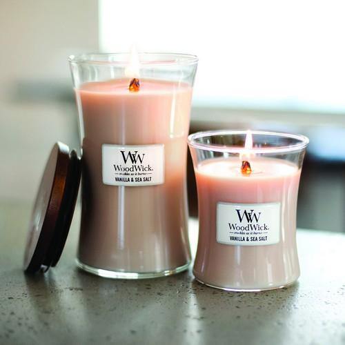 WoodWick Vanilla & Sea Salt Medium Candle - Yankee Candle & WoodWick