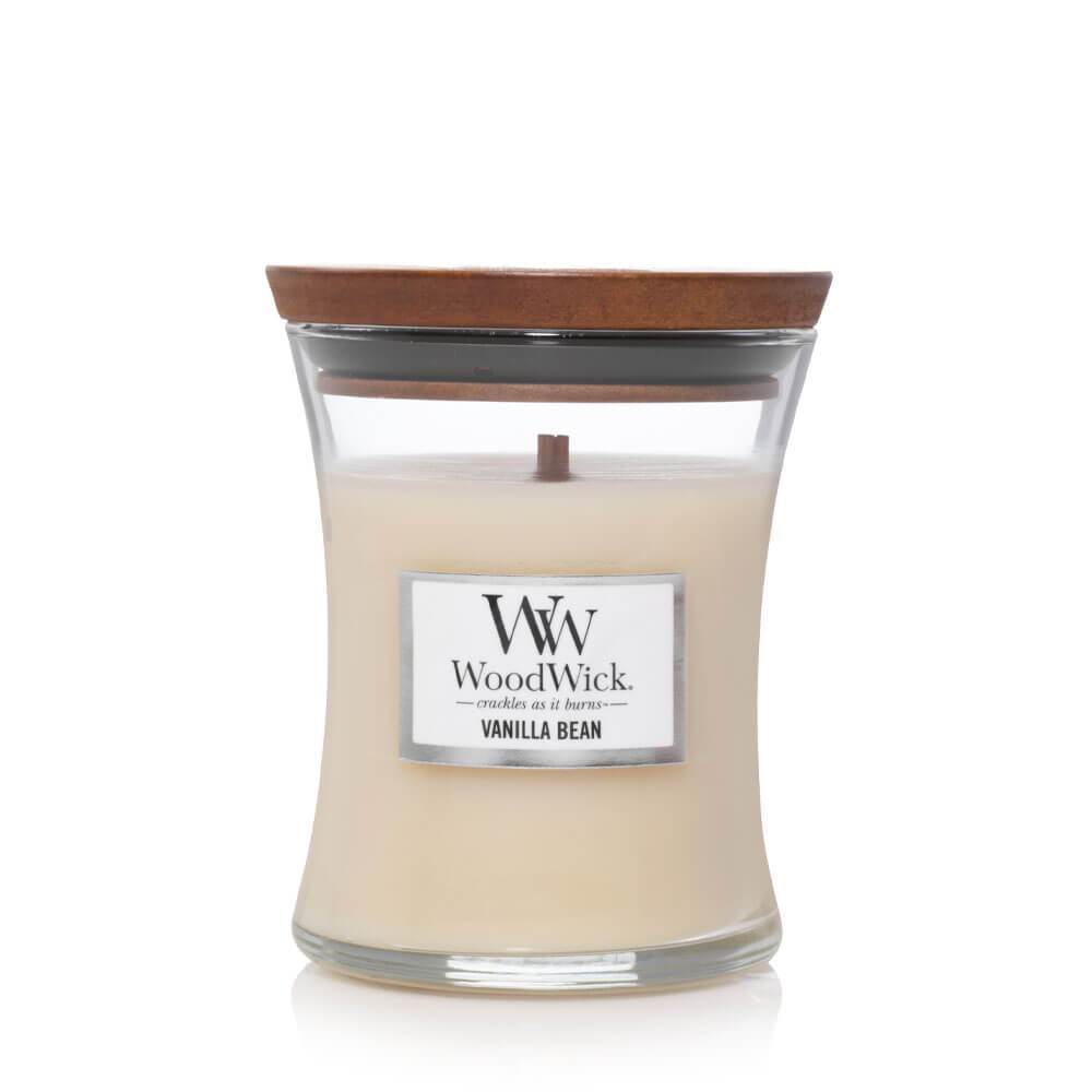 WoodWick Vanilla Bean Medium Candle - Yankee Candle & WoodWick