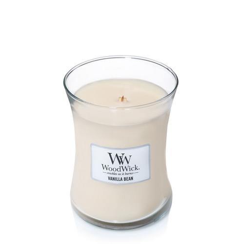 WoodWick Vanilla Bean Medium Candle - Yankee Candle & WoodWick