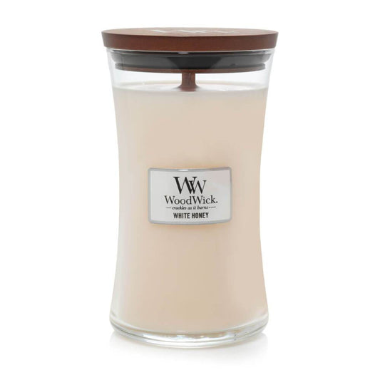 WoodWick White Honey Large Candle - Yankee Candle & WoodWick