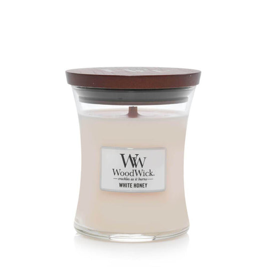 WoodWick White Honey Medium Candle - Yankee Candle & WoodWick