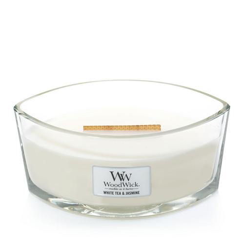 WoodWick White Tea & Jasmine Ellipse Candle - Yankee Candle & WoodWick