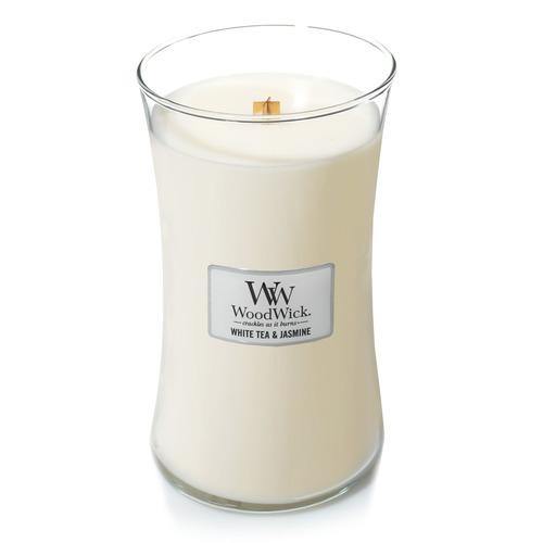 WoodWick White Tea & Jasmine Large Candle - Yankee Candle & WoodWick