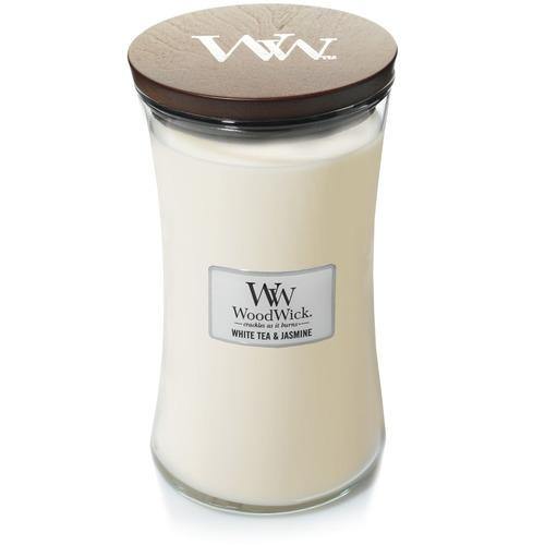 WoodWick White Tea & Jasmine Large Candle - Yankee Candle & WoodWick