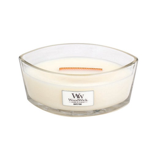 WoodWick White Teak Ellipse Candle - Shop Hier
