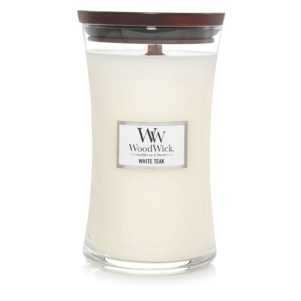 WoodWick White Teak Large Candle - Shop Hier