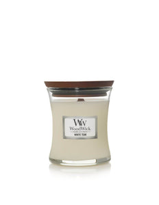 WoodWick White Teak Small Candle - Yankee Candle & WoodWick