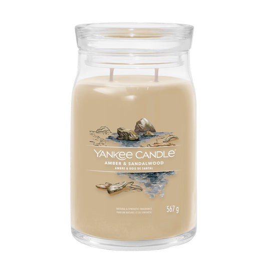 Yankee Candle Amber & Sandalwood Large Jar - Yankee Candle & WoodWick