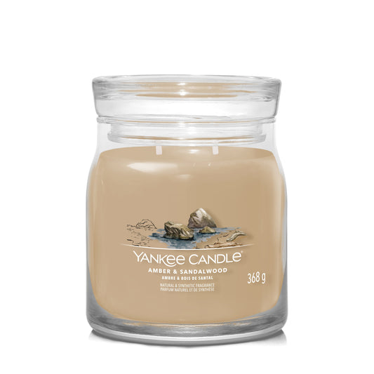 Yankee Candle Amber & Sandalwood Medium Jar - Yankee Candle & WoodWick