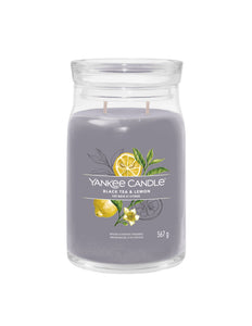 Yankee Candle Black Tea & Lemon Large Jar - Yankee Candle & WoodWick