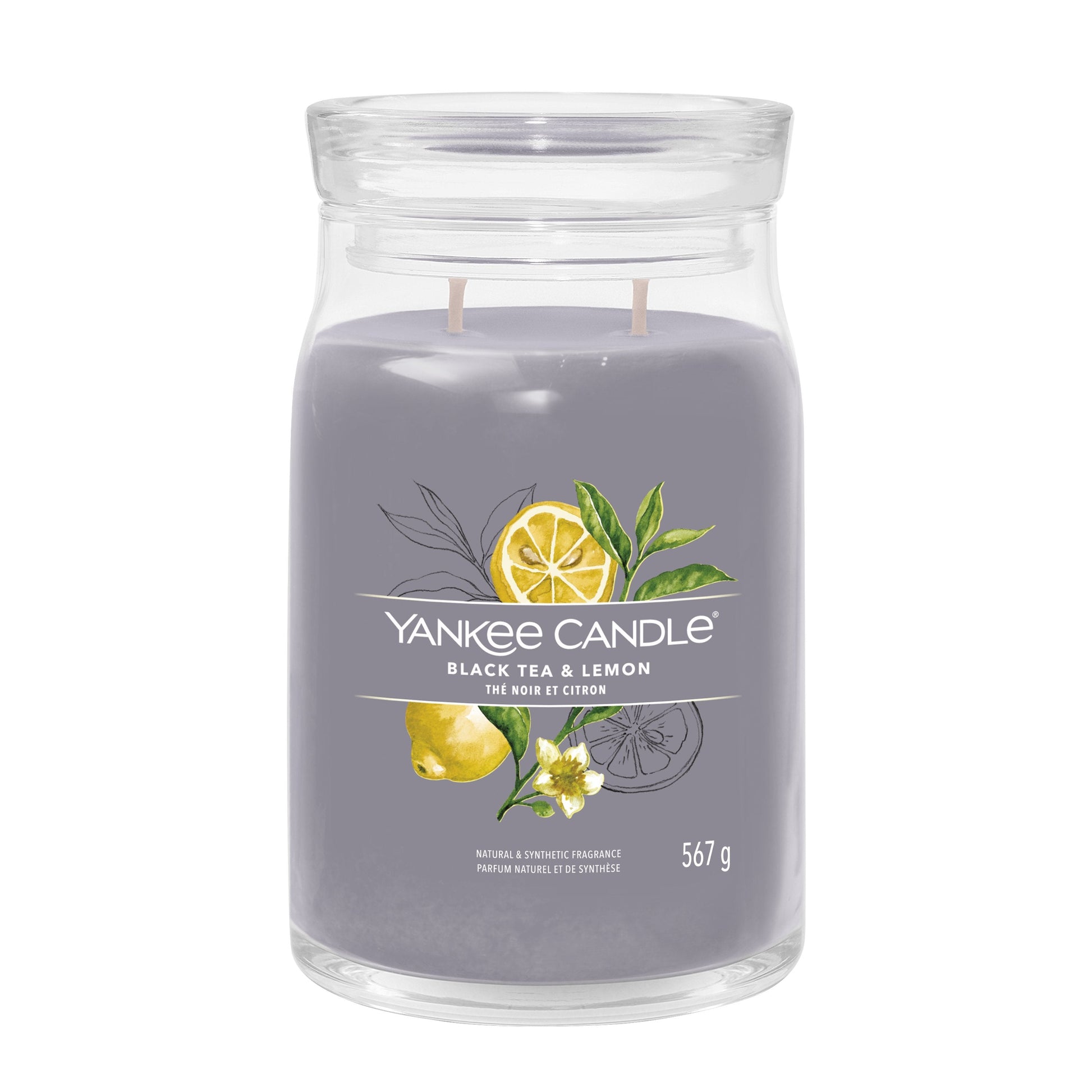 Yankee Candle Black Tea & Lemon Large Jar - Yankee Candle & WoodWick