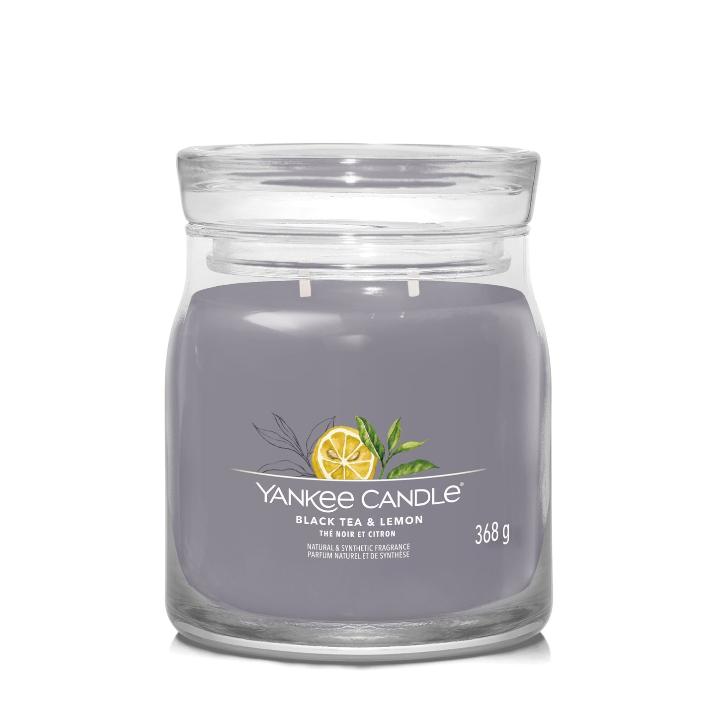 Yankee Candle Black Tea & Lemon Medium Jar - Yankee Candle & WoodWick