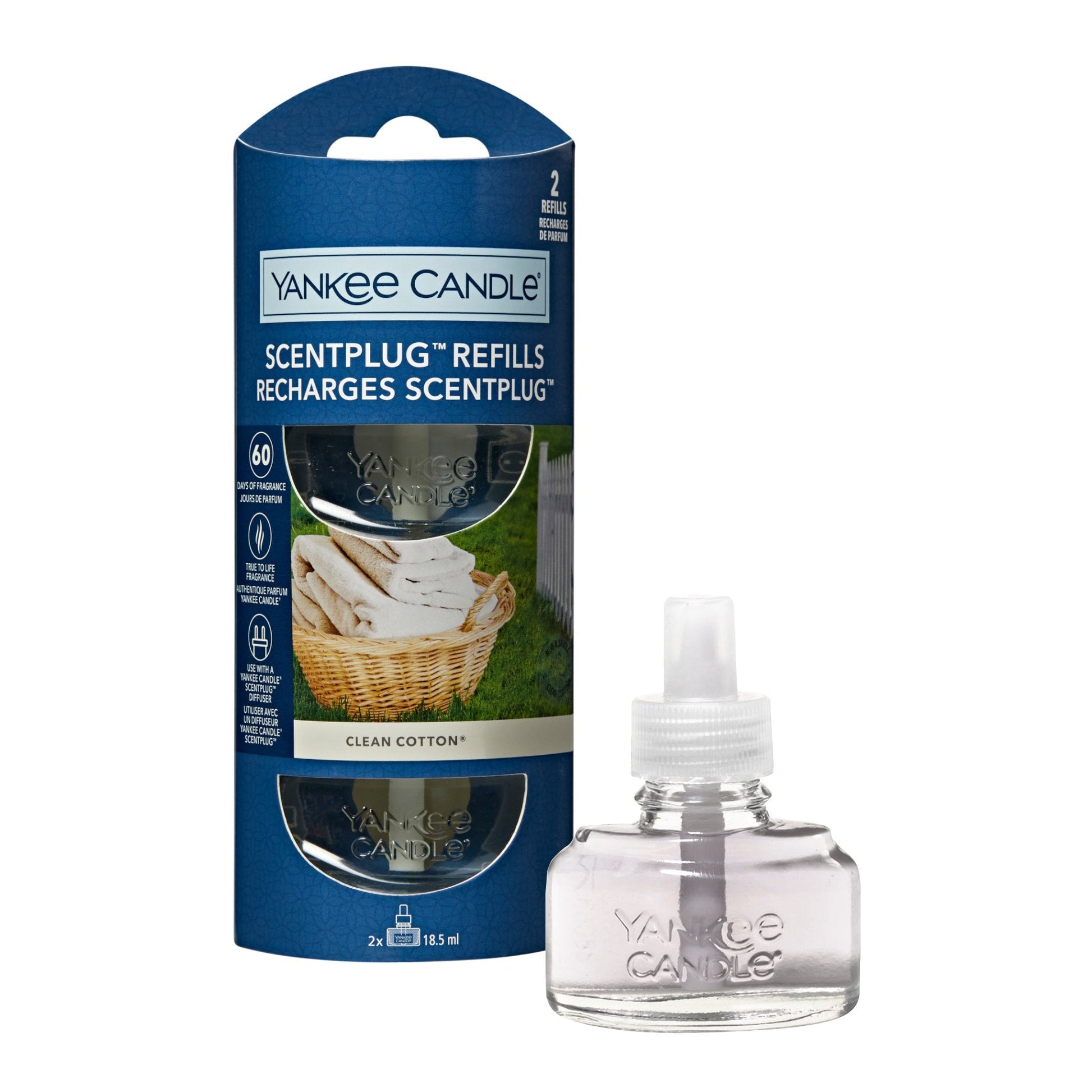 Yankee Candle Clean Cotton ScentPlug Navulling - Yankee Candle & WoodWick