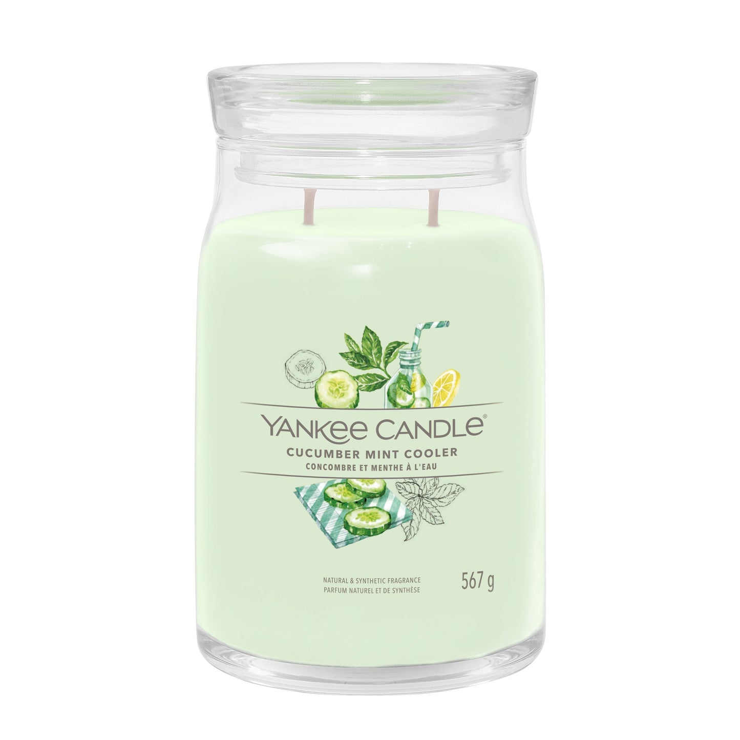Yankee Candle Cucumber Mint Cooler Large Jar - Yankee Candle & WoodWick