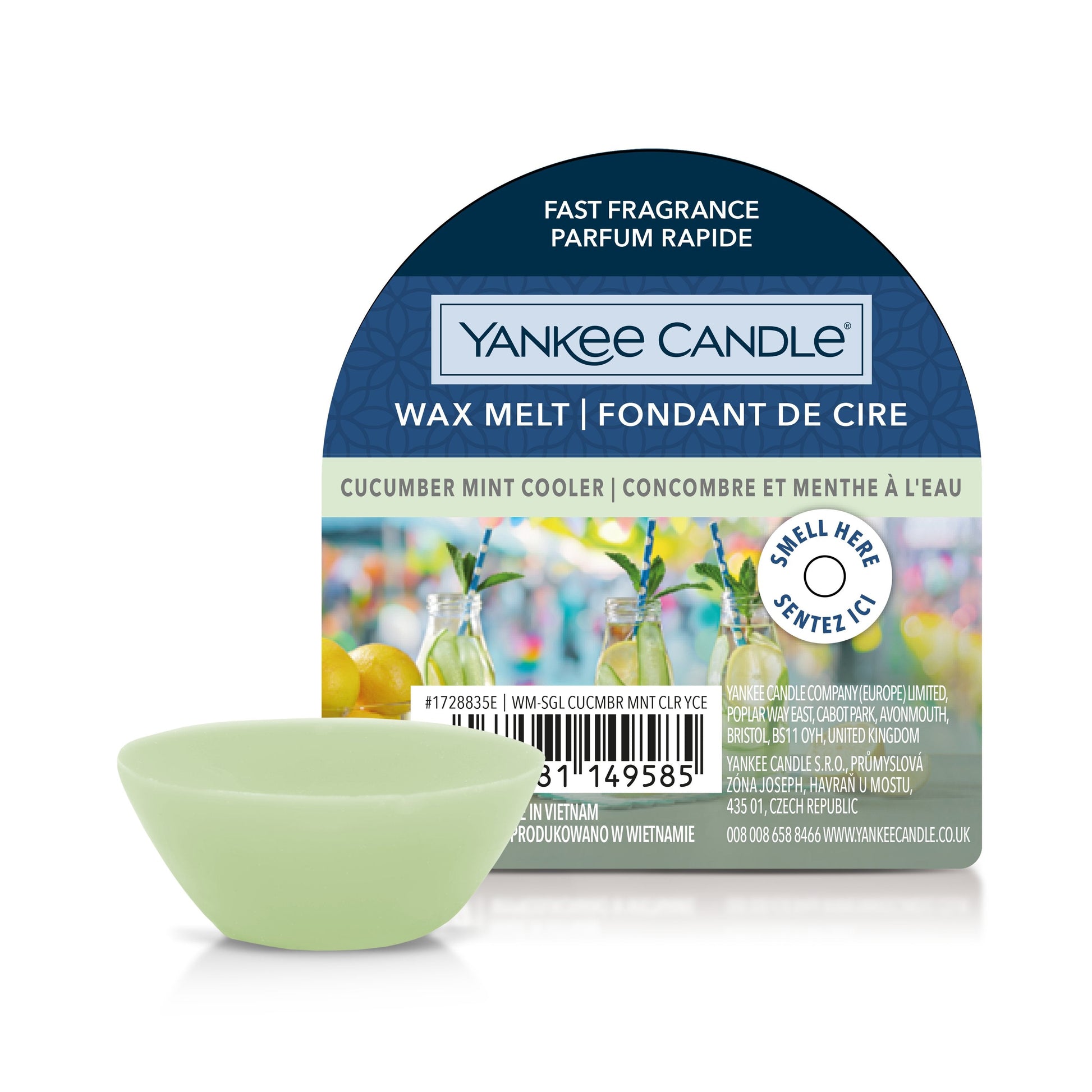 Yankee Candle Cucumber Mint Cooler Wax Melt - Yankee Candle & WoodWick