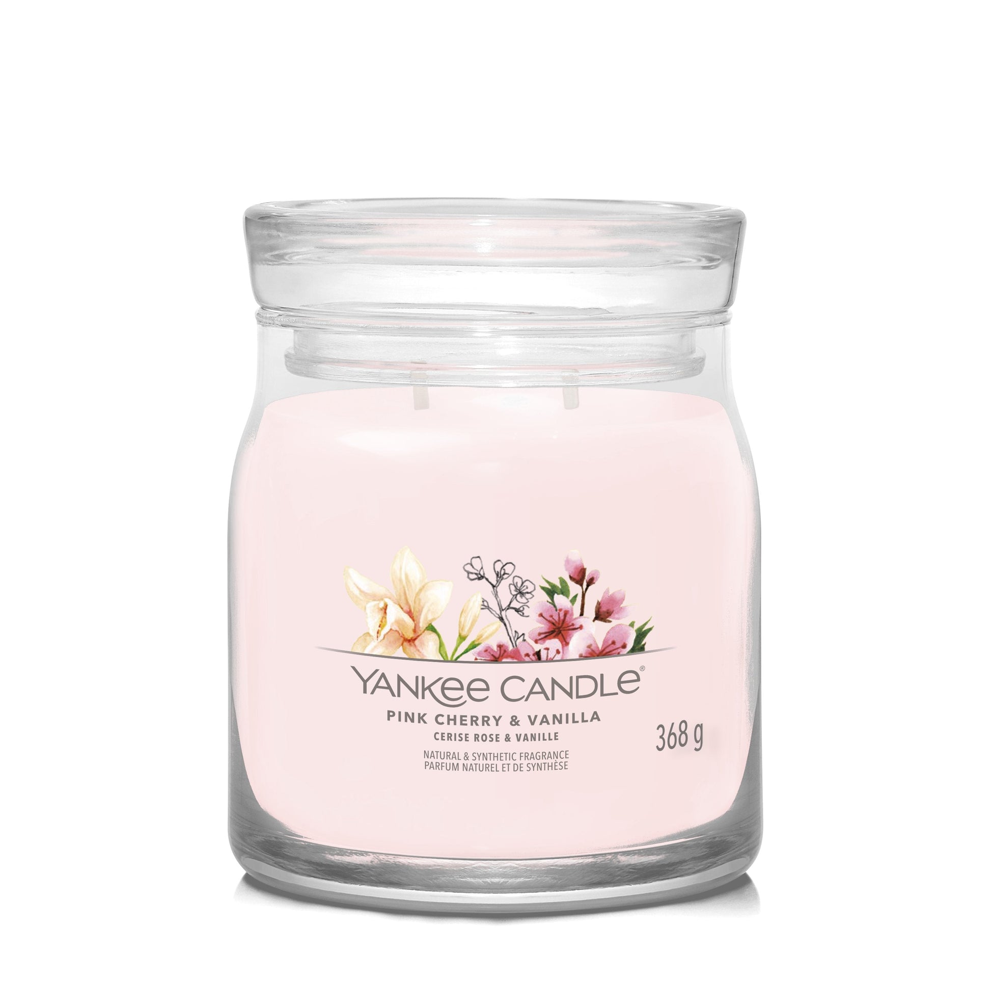 Yankee Candle Pink Cherry & Vanilla Medium Jar - Yankee Candle & WoodWick