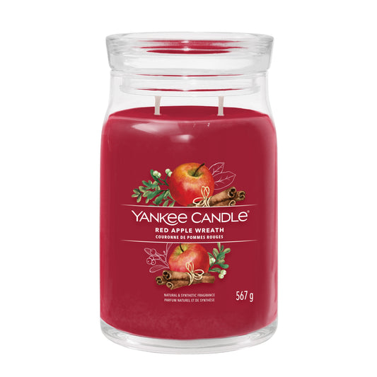 Yankee Candle Red Apple Wreath Large Jar - Yankee Candle & WoodWick